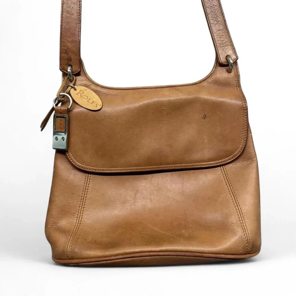 Rolfs Vintage Tan Leather Purse